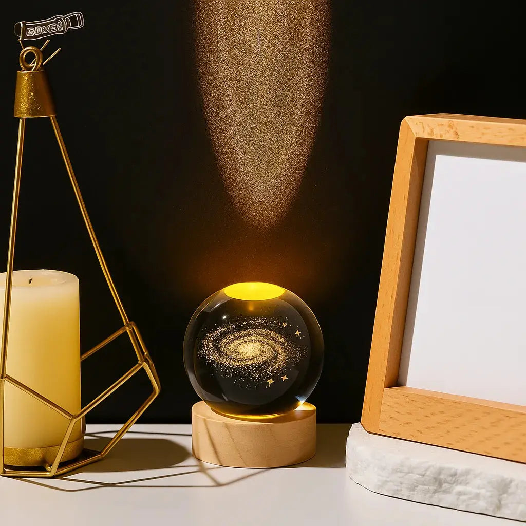 Lampara Veladora / Bola Cristal Luz Led