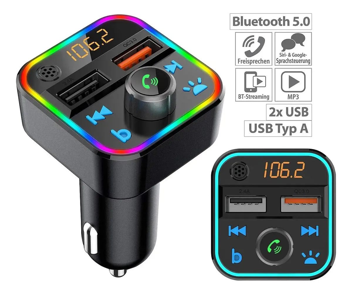 Sintonizador Emisor / Radio FM BT/ 2 USB / Micro SD