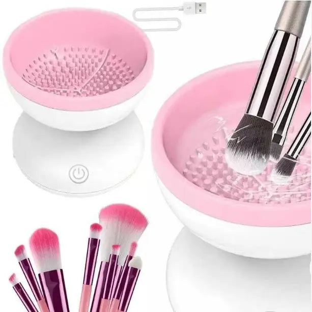 Limpiador De Brochas De Maquillaje Automático