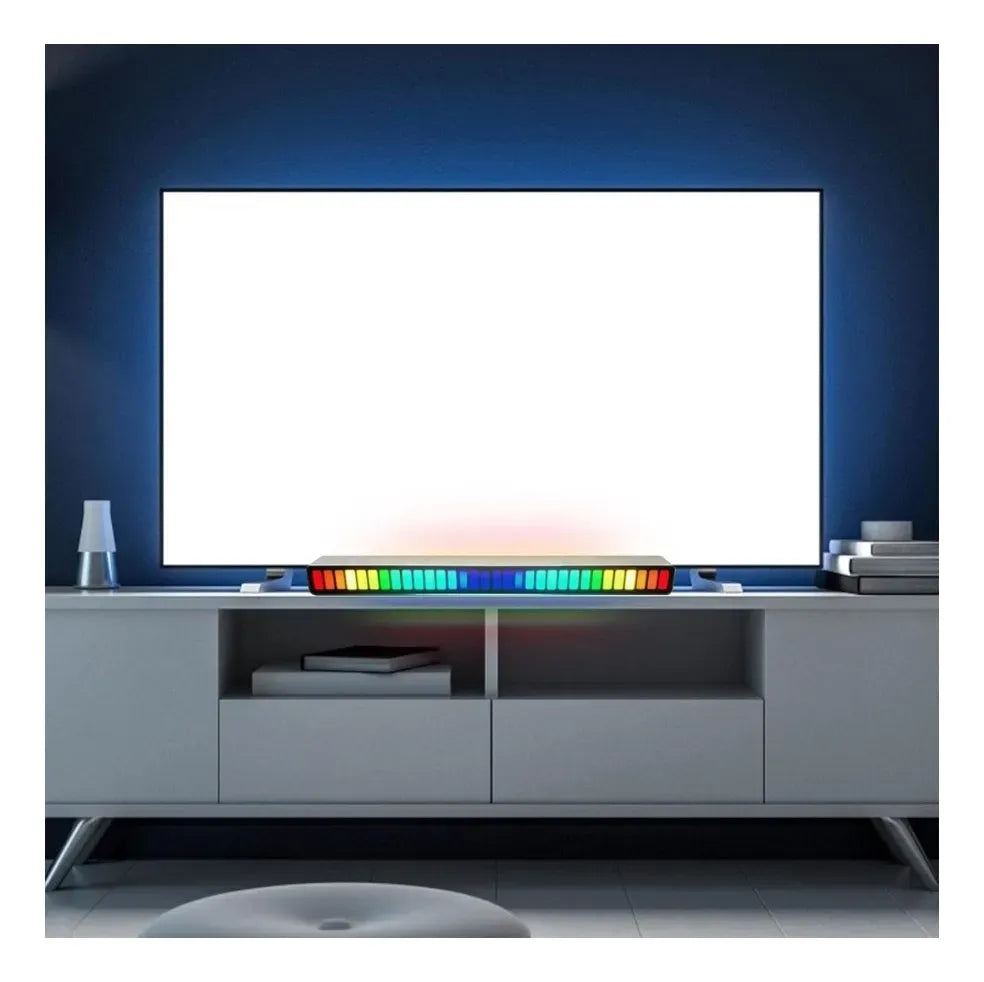 Barra Luz Led Audio Rítmica Gamer 18cm