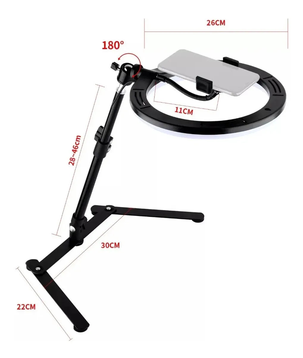 Aro De Luz con Trípode 26 Cm