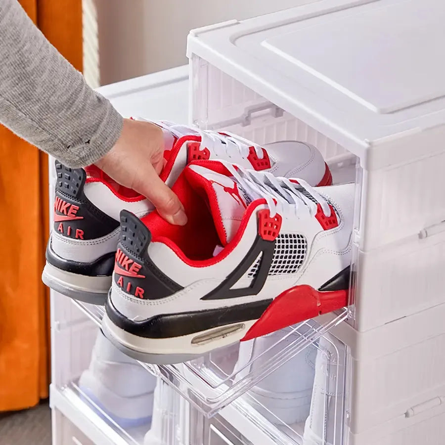Zapatera Plegable Con Tapas y Puertas