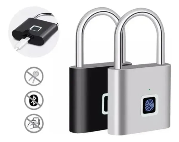 Candado con Huella Digital Impermeable Recargable