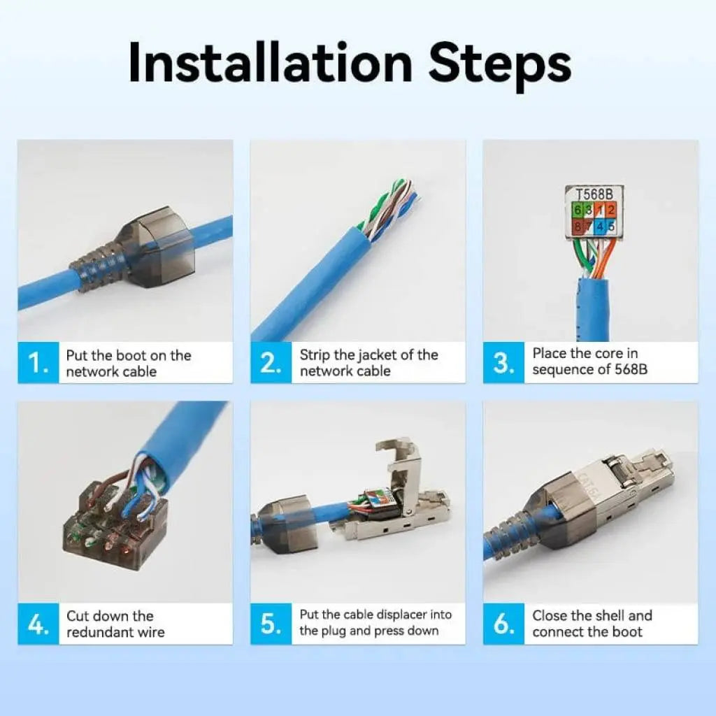 Conector Modular Rj45 - Cat.6 Ftp Vention