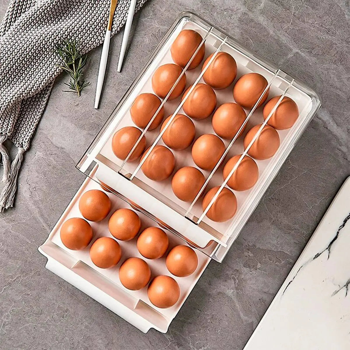 Organizador / Dispensador de Huevos - 32 Huevos