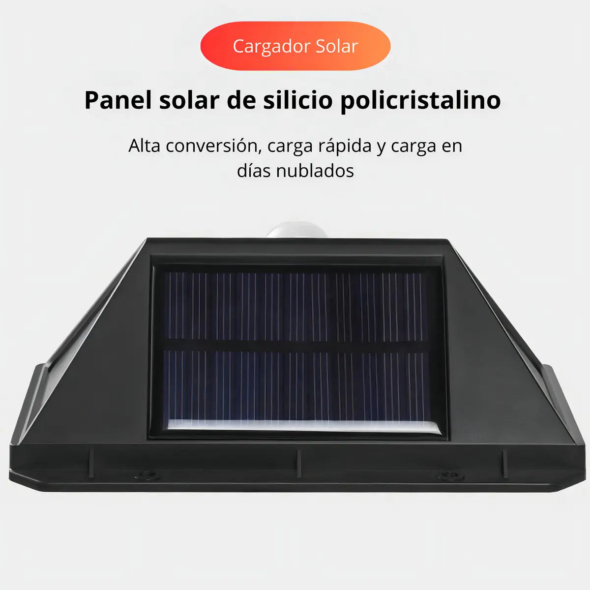 Foco Solar LED con Sensor de Movimiento para Exterior