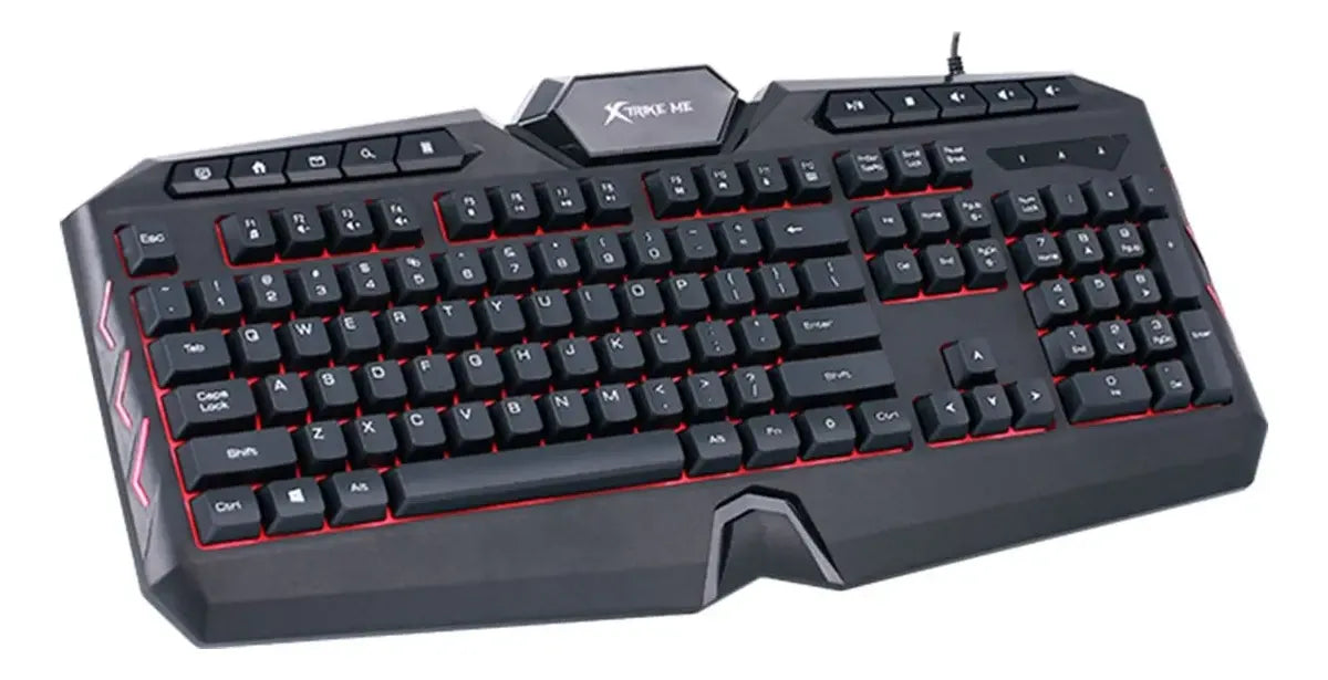 Teclado Gamer Xtrike Me Con Control Multimedia