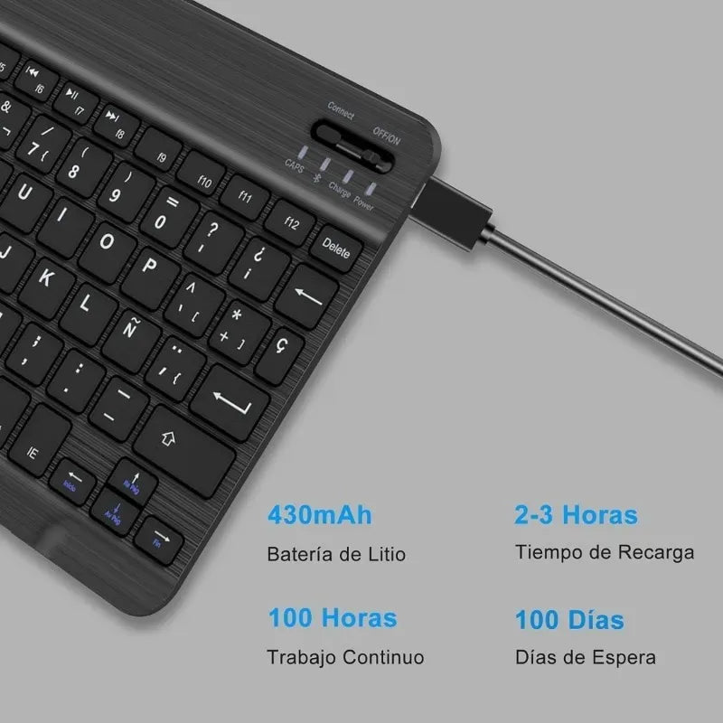 Mini Teclado Inalámbrico Ultra Delgado