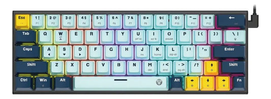 Teclado Mecánico Fantech MK874V2 Sky Blue