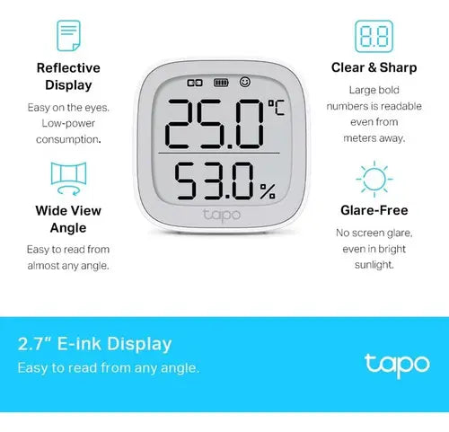 Monitor Sensor De Temperatura Y Humedad Tapo T315
