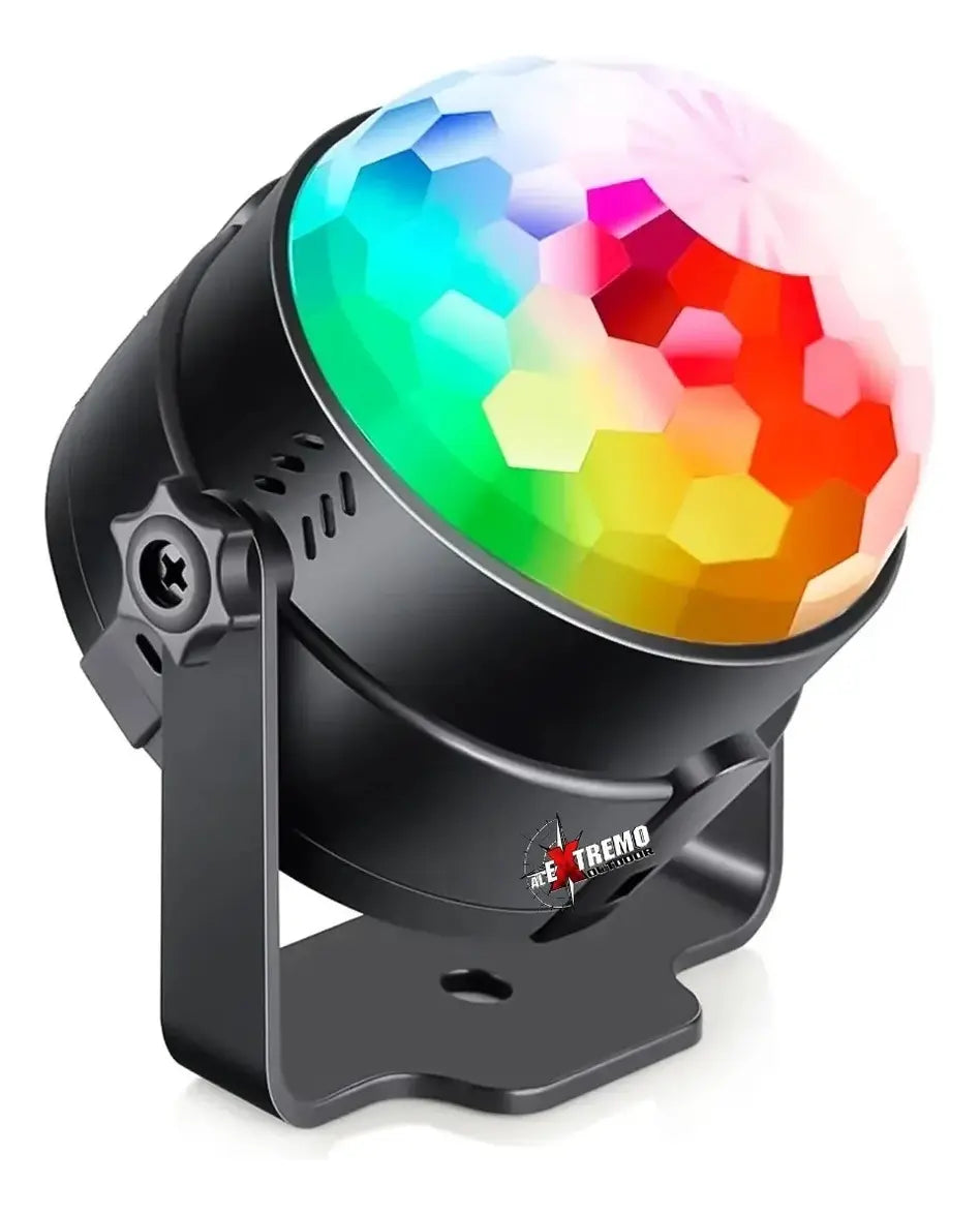 Combo Luces Led Discoteca 2 Media Bola + Laser Audio Rítmico