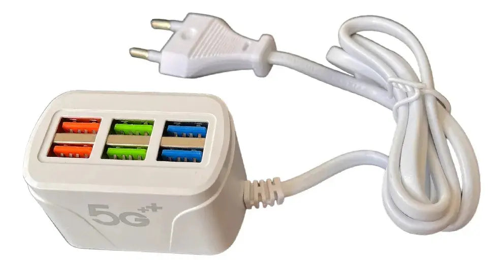 Zapatilla / Alargue 6 Puertos USB