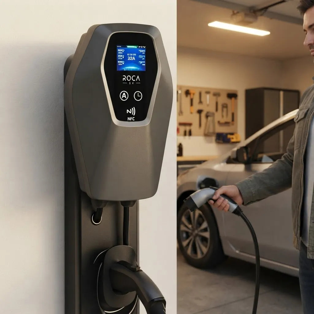 Cargador Wallbox para Vehículos Eléctricos RC-EV-05 7KW 8A/10A/13A/16A/32A
