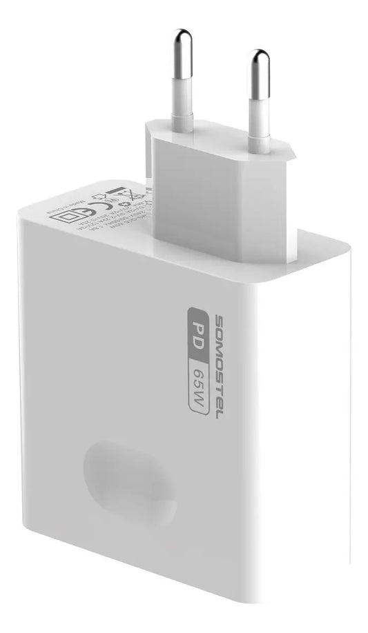 Cargador de Pared Somostel Súper Rápido 65W USB-C con Cable