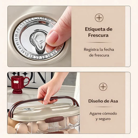 Organizador / Dispensador de Huevos - 14 Huevos