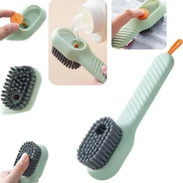 Cepillo De Limpieza para zapatos Con Dispensador De Jabón