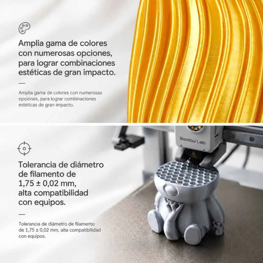 Filamento Impresora 3D Sunlu Silk Pla+ 1.75mm 1kg