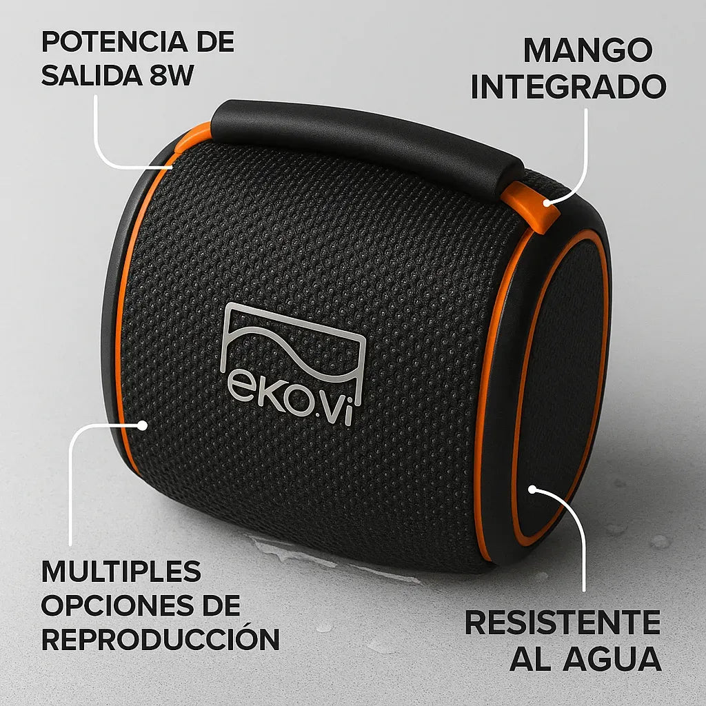 Parlante Bluetooth Portátil 8w - EKO.VI
