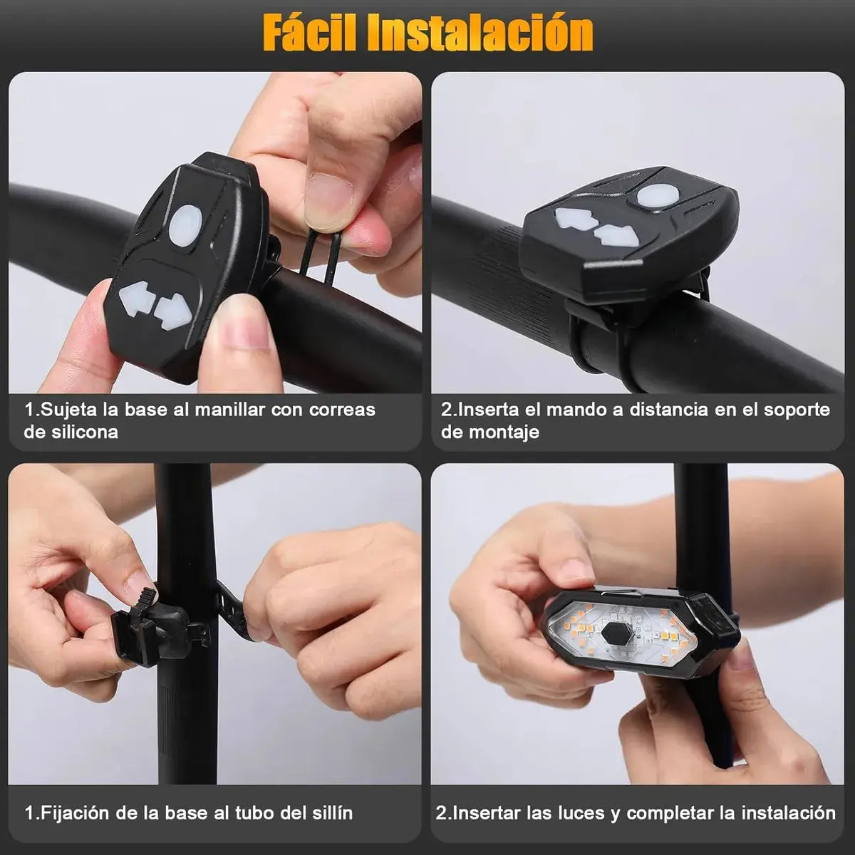 Luz Señalero Para Bicicleta con Control Remoto