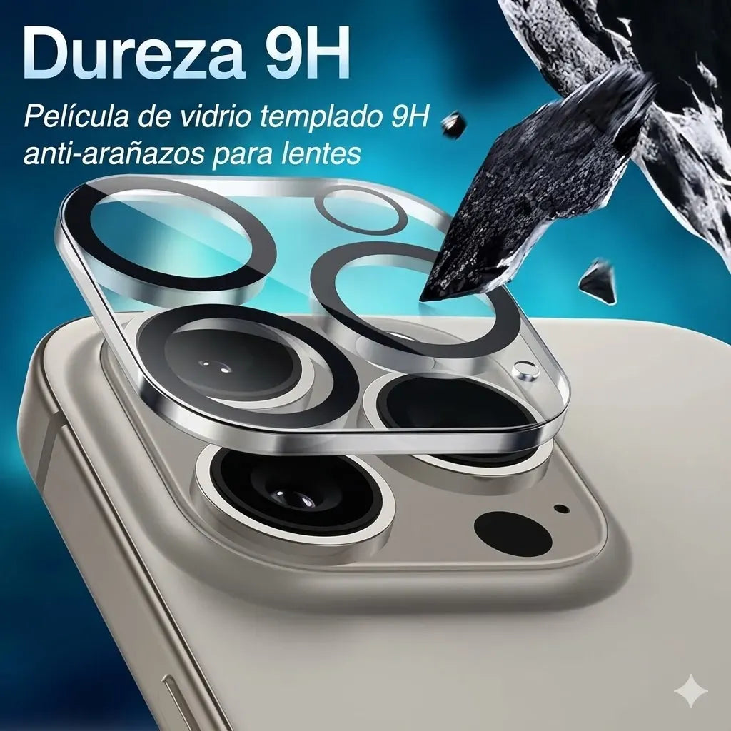 Vidrio Reforzado Para Cámara De Iphone 16 Plus