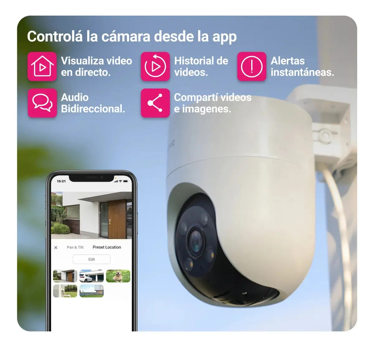 Cámaras de Vigilancia Ezviz H8c Full HD 360° Con Visión Nocturna
