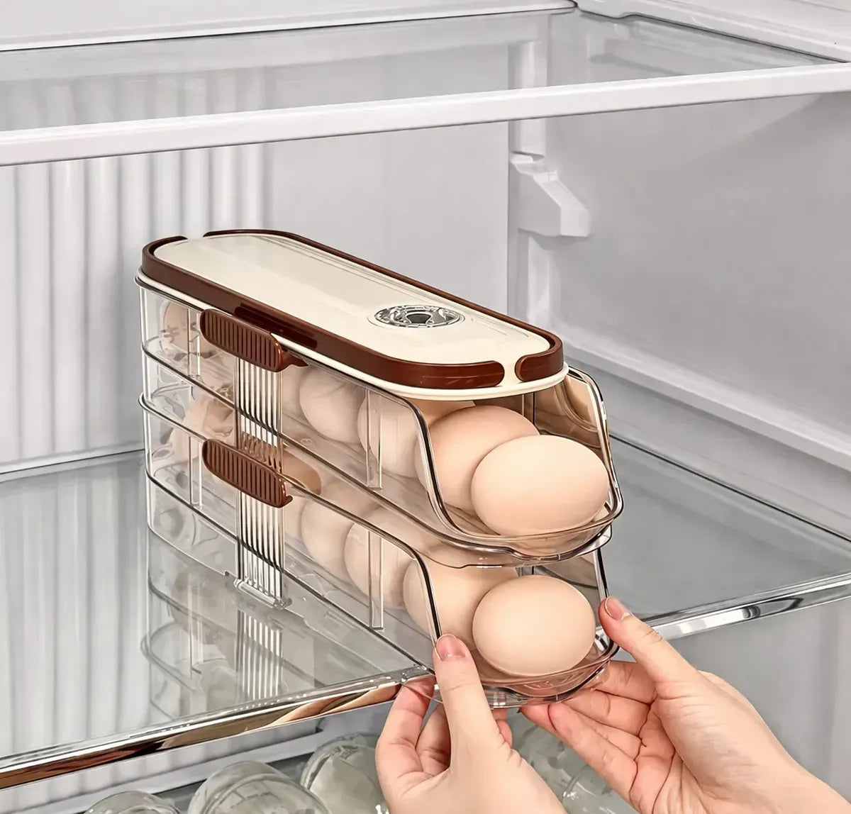 Organizador / Dispensador de Huevos - 14 Huevos