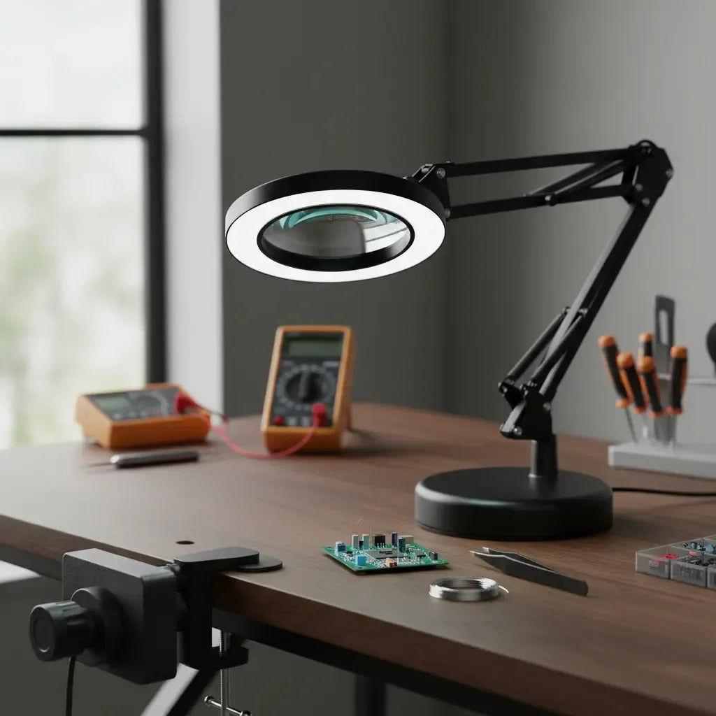 Lmapra / Aro Luz Led con Lupa
