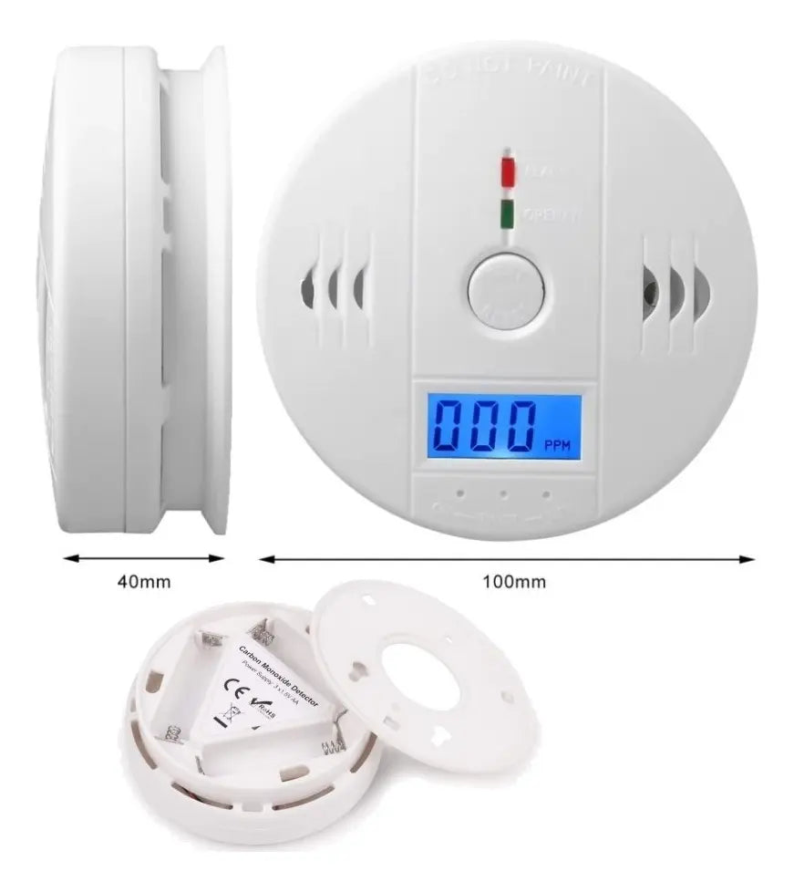 Alarma Detector Monóxido De Carbono Digital