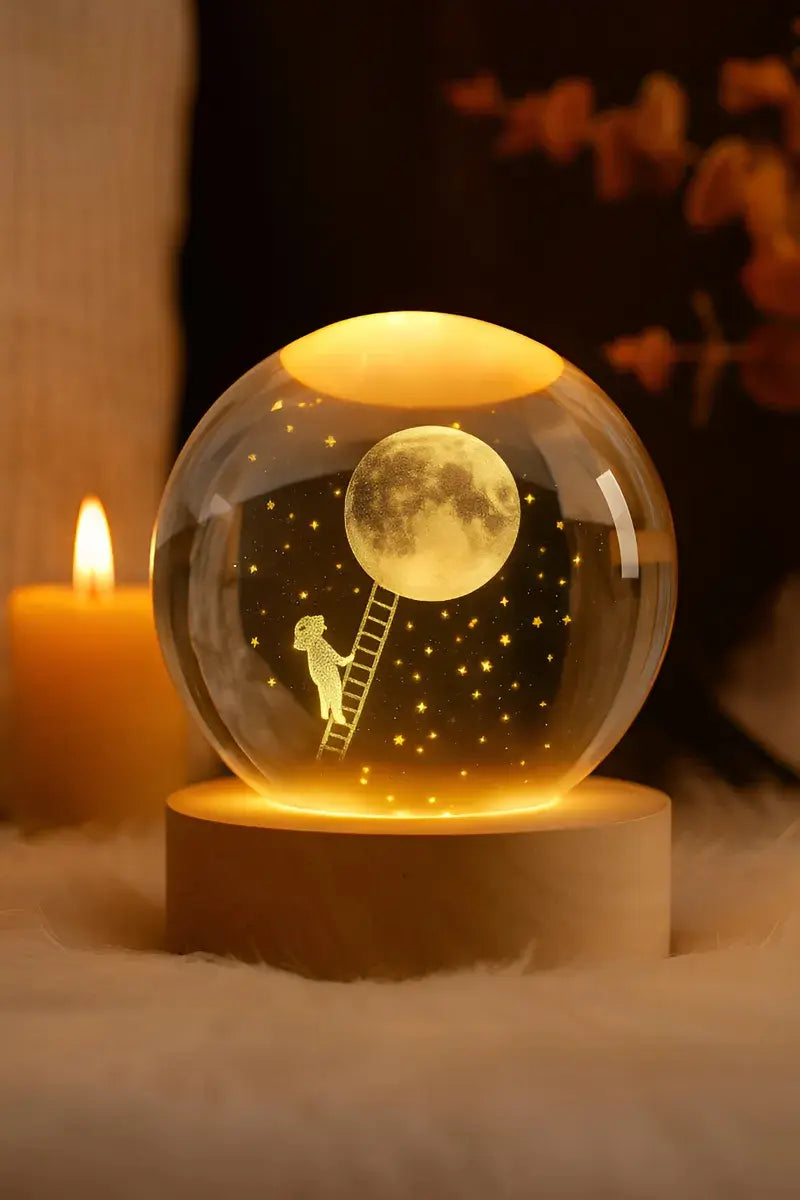 Lampara Veladora / Bola Cristal Luz Led