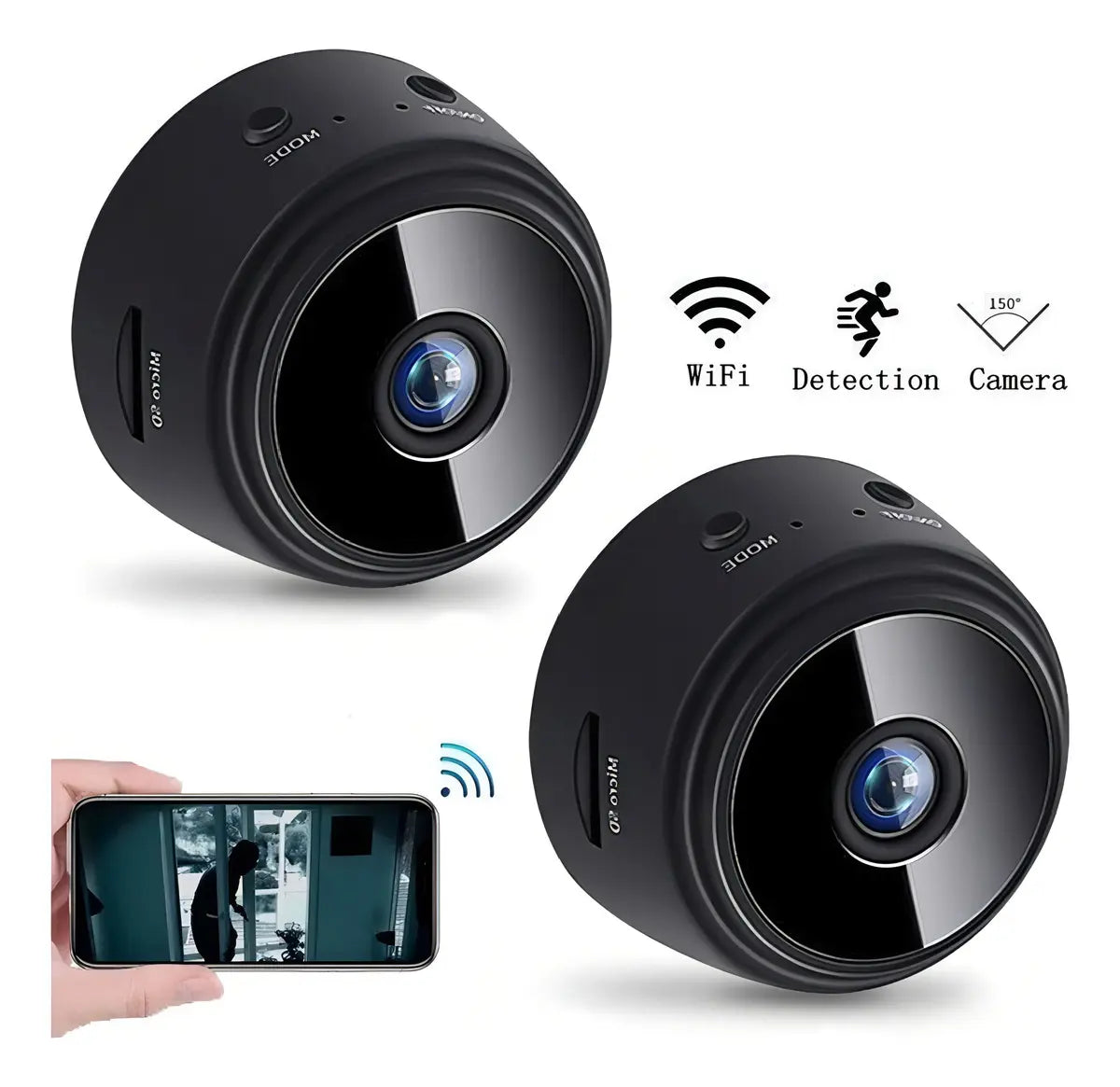 Mini Cámara De Seguridad Inalámbrica Wi-Fi HD