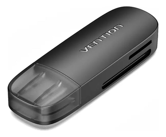 Lector de Tarjetas Vention USB 2.0 2-en-1 TF/SD 512GB