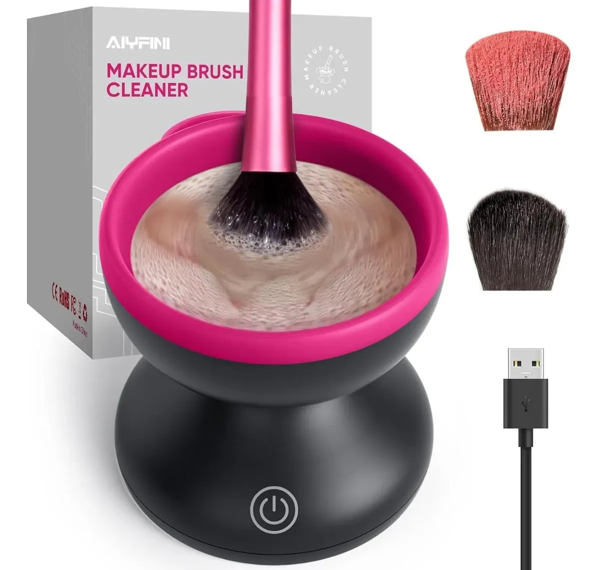 Limpiador De Brochas De Maquillaje Automático