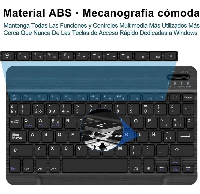 Mini Teclado Inalámbrico Ultra Delgado