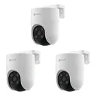 Pack de 3 Cámaras de Vigilancia Ezviz H8c Full HD 360° Con Visión Nocturna