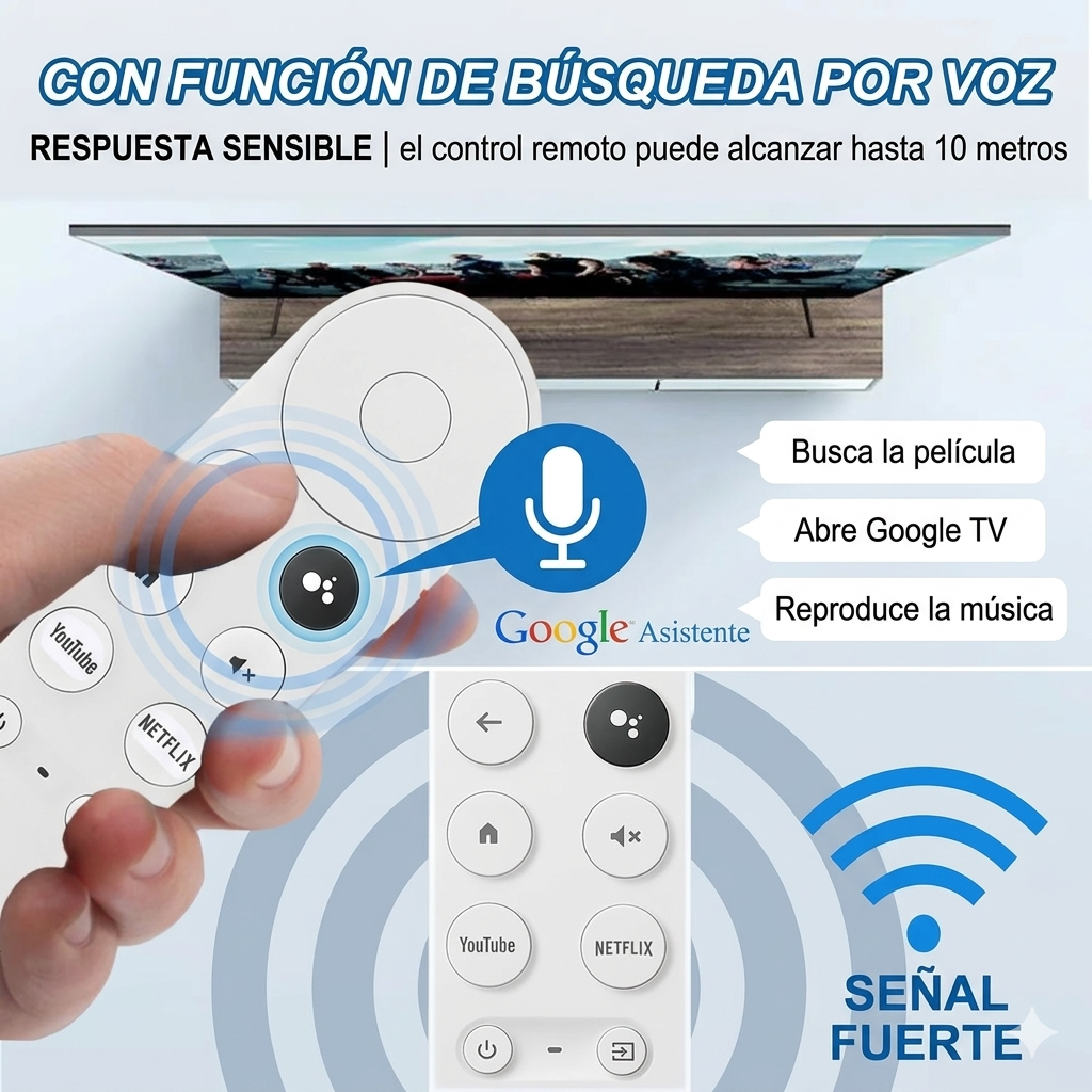 Control Remoto Para Google Chromecast 4k | Hd