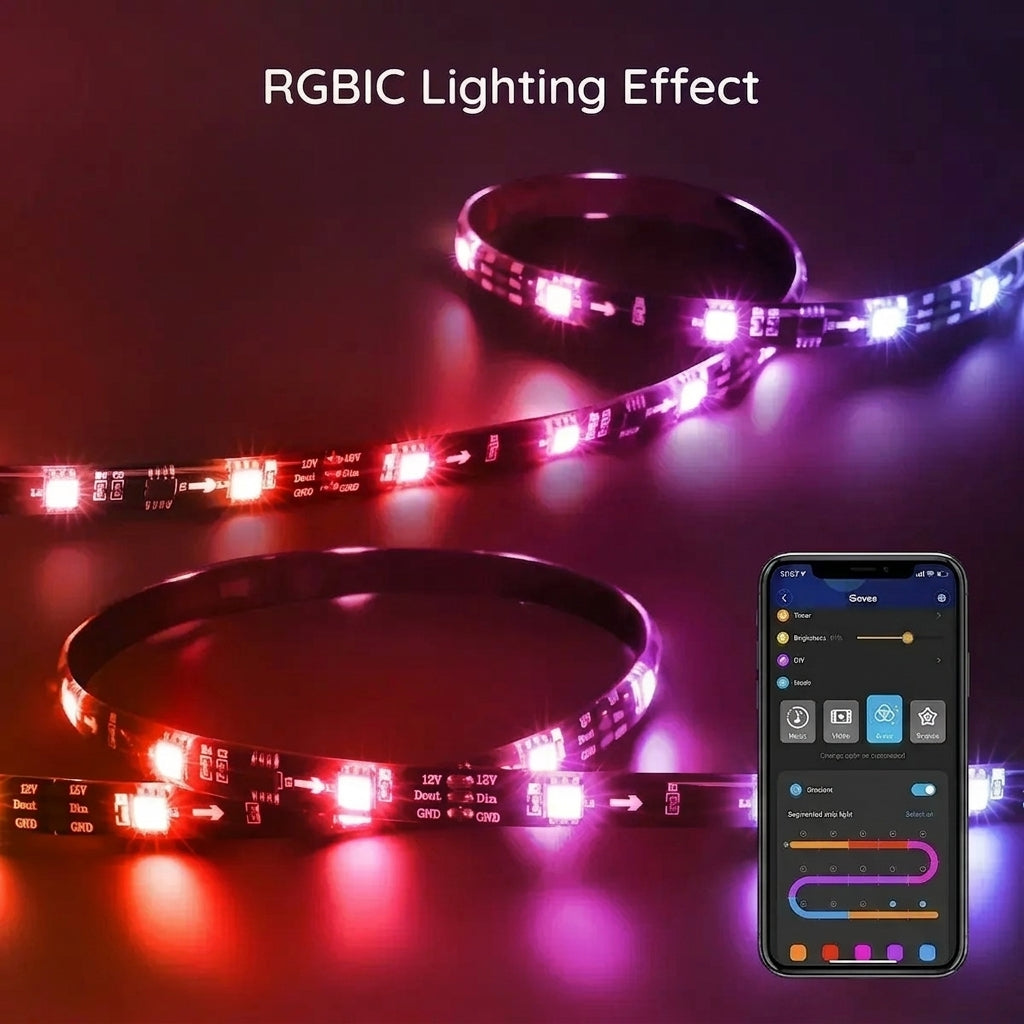 Tira De Luz Led RGB para Tv / Pc 55¨ A 75¨ con Cámara