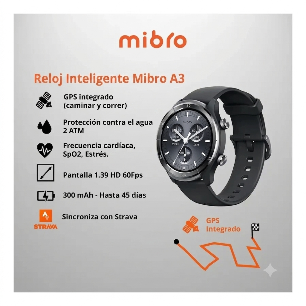 Reloj Smartwatch Mibro A3