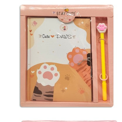 Diario íntimo Cute Paws con bolígrafo