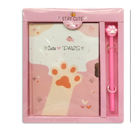 Diario íntimo Cute Paws con bolígrafo