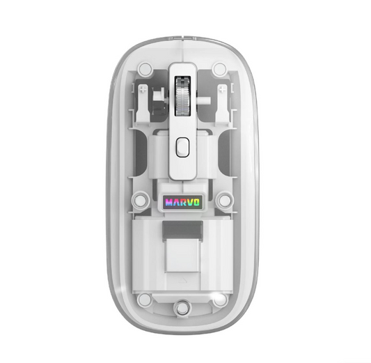 Mouse Marvo M810W Inalámbrico Con Batería - Bluetooth Blanco