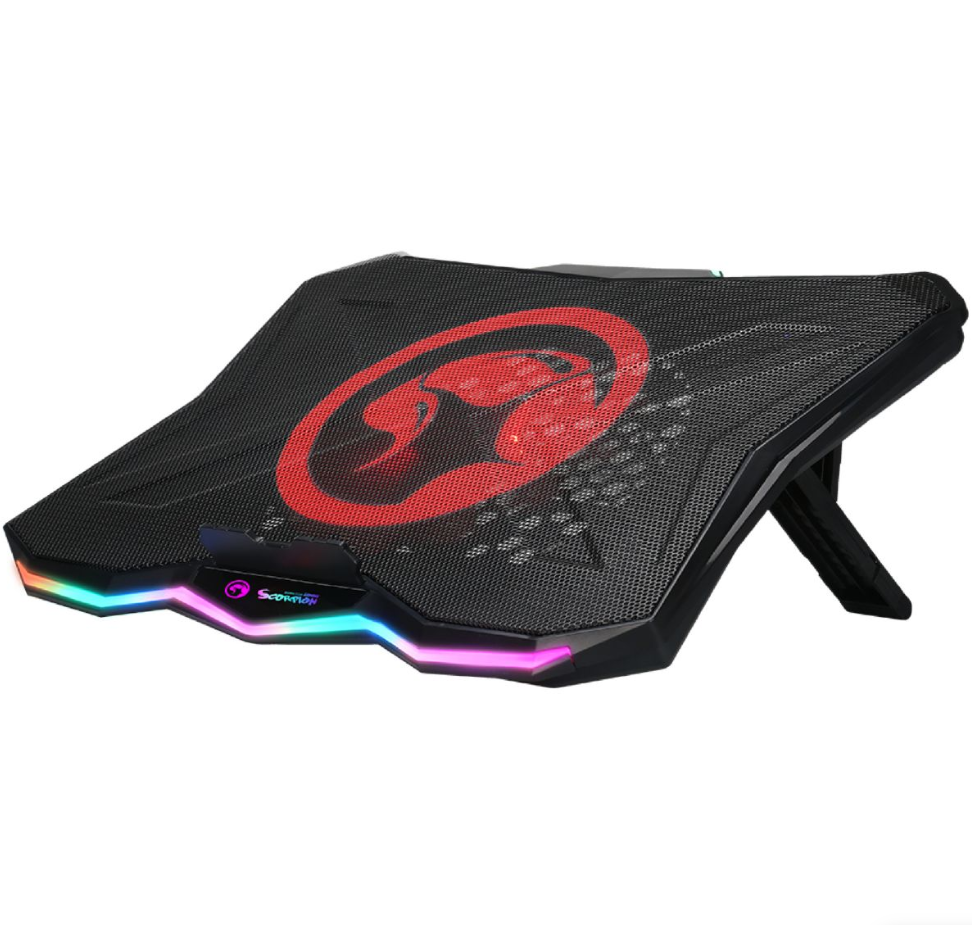 Soporte Notebook hasta 17" Con ventilación Marvo + HUB USB