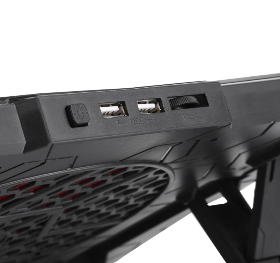 Soporte Notebook hasta 17" Con ventilación Marvo + HUB USB