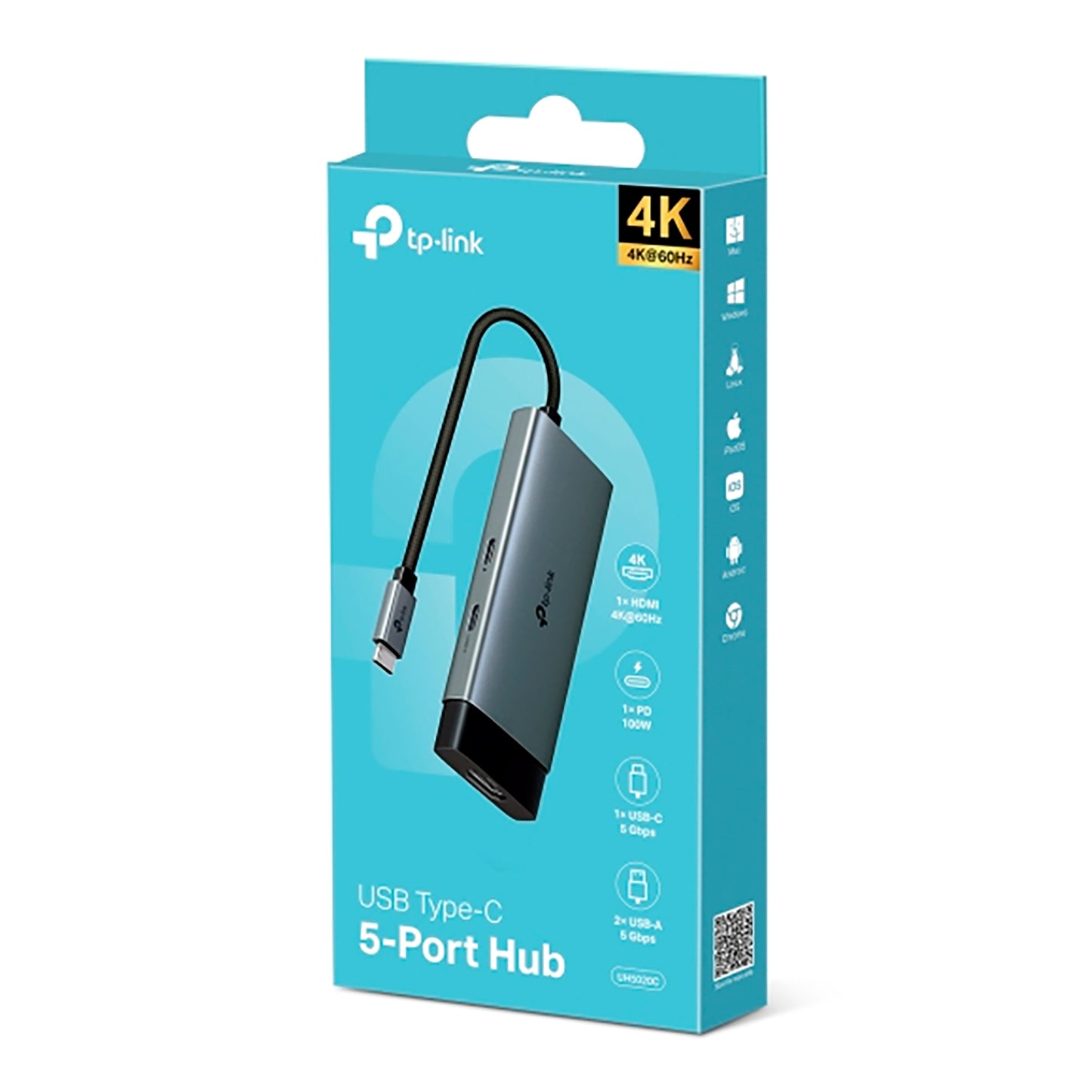 Hub USB C 5 en 1 TP-Link UH5020C 5 Puertos