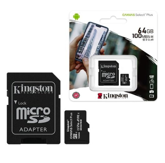 Memoria Micro SD Kingston Select Plus, 64GB