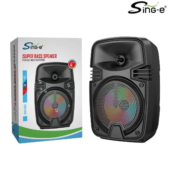 Parlante Bluetooth 4″ / 8w Sing-e
