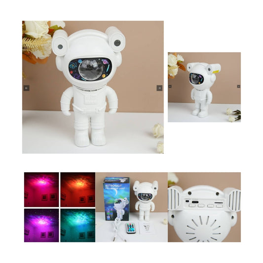 Lámpara Proyector Astronauta c/Parlante Bluetooth.